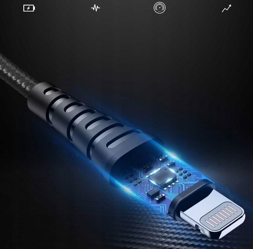 ROCK MFI LIGHTNING CABLE 100CM BLACK na Arena.pl