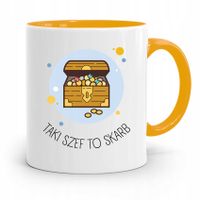 Kubek Żółty Prezent Dla Szefa Taki Szef To Skarb Z Nadrukiem Ze Zdjęciem