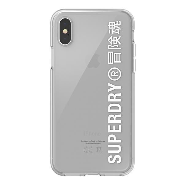 superdry snap iphone x/xs clear casebiały/white 41576 zdjęcie 1