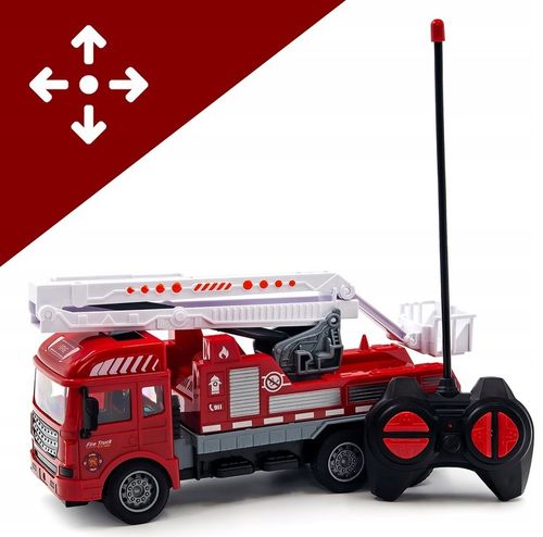 AUTO WÓZ STRAŻACKI STRAŻ POŻARNA STEROWANE NA PILOT Z DRABNINĄ DLA DZIECI na Arena.pl