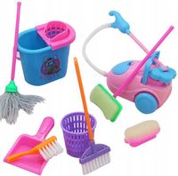 ZESTAW DO SPRZĄTANIA 2887 akcesoria mebelki dla lalek domek lalek dzieci