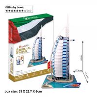 ND17_ZA-86339 Puzzle 3D duży zestaw Burjal Arab 117el. MC101H DANTE