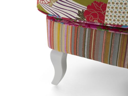 Fotel uszak patchwork wielokolorowy MOLDE na Arena.pl