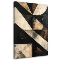 Obraz do salonu biura sypialni loftu, Abstrakcja nowoczesna złoto