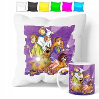 ZESTAW: KUBEK + POSZEWKA - SCOOBY DOO - PREZENT WIELE WZORÓW + IMIĘ
