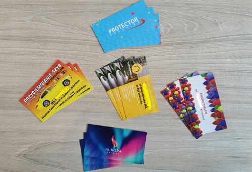 400g! WIZYTÓWKI 500 szt JEDNO DWUSTRONNE MEGA SZTYWNE 500+100 Gratis! =600 na Arena.pl