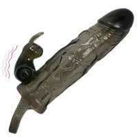 baile brave man osłona intymna z kroliczkiem czarna 16,5 cm