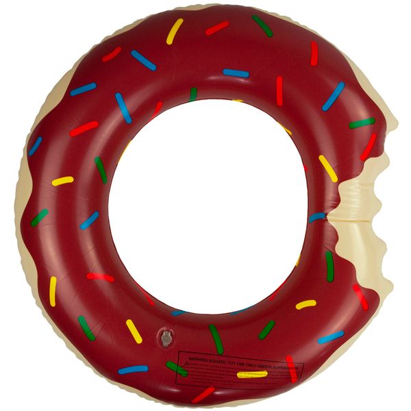 KOŁO DMUCHANE DONUT BRĄZOWE PLAŻOWE PĄCZEK zdjęcie 2