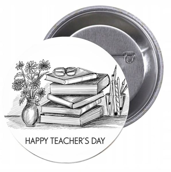 Przypinki buttony HAPPY TEACHER'S DAY zdjęcie 1