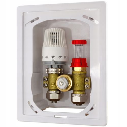 Zawór do PODŁOGÓWKI RTL BOX 3/4" GŁOWICA Podtynkowy OGRANICZNIK TEMPERATURY na Arena.pl