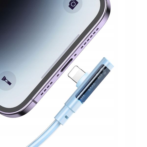mcdodo kabel kątowy usb lightning płaski 36w do iphone 13 14 zdjęcie 9