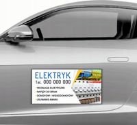 MAGNES na samochód MATA MAGNETYCZNA REKLAMOWA 30x60 CM ELEKTRYK