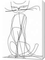 Obraz 50x70cm Kot Linijny