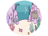 Opłatek na tort Pusheen