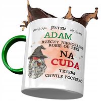 Kubek Zielony Dla Adama Kolegi Męża Prezent Z Nadrukiem Ze Zdjęciem