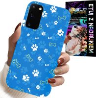 ETUI DO SAMSUNG GALAXY S20 - ŁAPKI KOŚCI PIES PATROL WZORY DLA DZIECI
