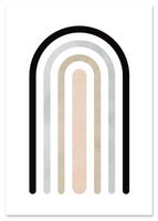 Plakat boho geometryczna tęcza 50x70 cm