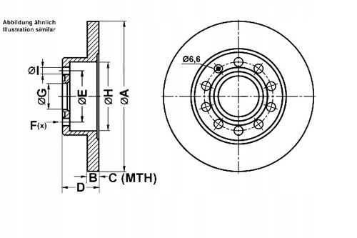 TARCZA HAM TYL 245X10 P POWER DISC ATE na Arena.pl