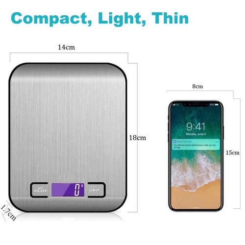 Cyfrowa waga kuchenna LCD YYQ Srebrna na Arena.pl