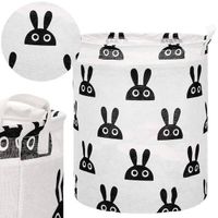 Kosz do przechowywania zabawek i ubrań pojemnik z uszami królik