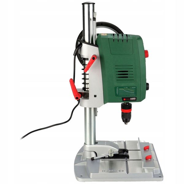 Wiertarka STOŁOWA kolumnowa Bosch 710 W zacisk szybkomocujący WYŚWIETLACZ zdjęcie 9