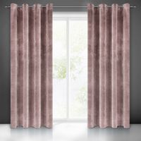 Zasłona gotowa na przelotkach VILLA 140x250 Eurofirany pudrowy