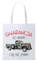 Dla Mechanika Prezent Torba Eco Biała Shopper Z Nadrukiem Ze Zdjęciem