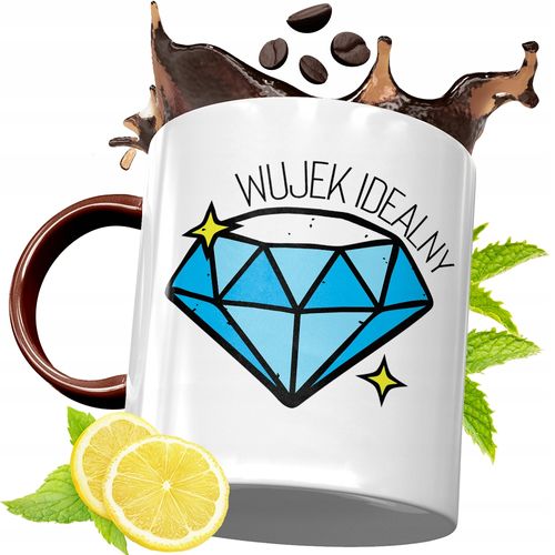 Kubek Bordowy Dla Wujka Na Urodziny Prezent Z Nadrukiem Ze Zdjęciem na Arena.pl