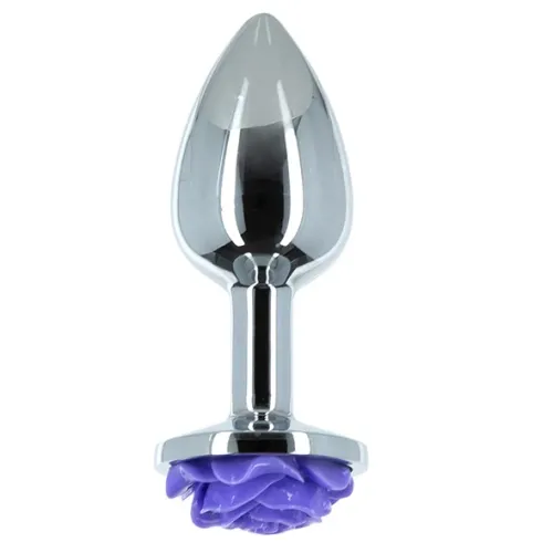 Plug analny - Lux Active Metal Butt Plug Purple Rose na Arena.pl
