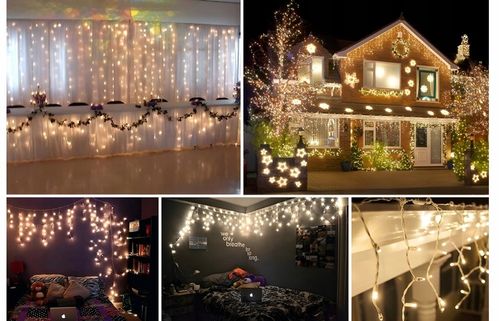 SOPLE ZEWNĘTRZNE LAMPKI LED 300LED 12M FLASH BIAŁE CIEPŁE GRUBY PRZEWÓD na Arena.pl