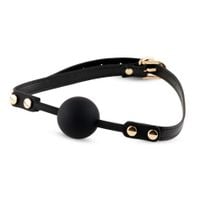 knebel kulkowy silikonowy 4 cm regulowany czarny heavyfun
