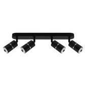 Sufitowa lampa do salonu DIOR SPT 4266 Ideus spoty metal chrom czarna