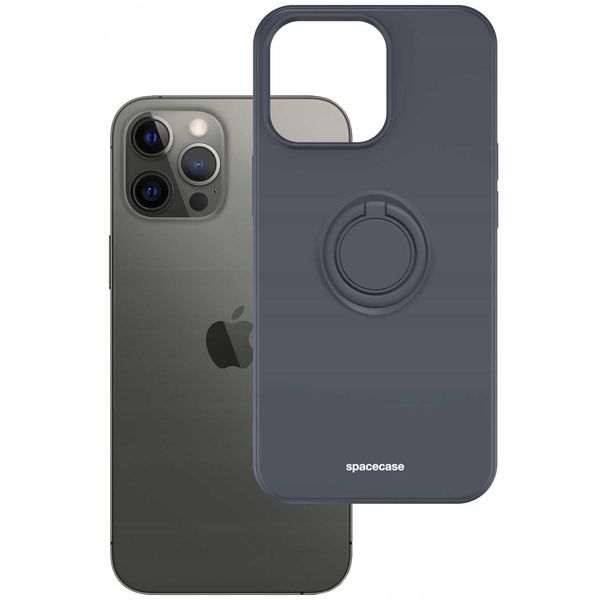 Spacecase Silicone Ring Iphone 13 Pro Max Black zdjęcie 2