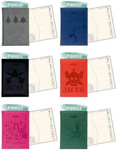 Kalendarz A6 2026 TYGODNIOWY KIESZONKOWY z grawerem prezent Z IMIENIEM na Arena.pl