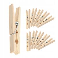 Klamerki Spinacze Do Prania 10 szt Żabki Drewniane