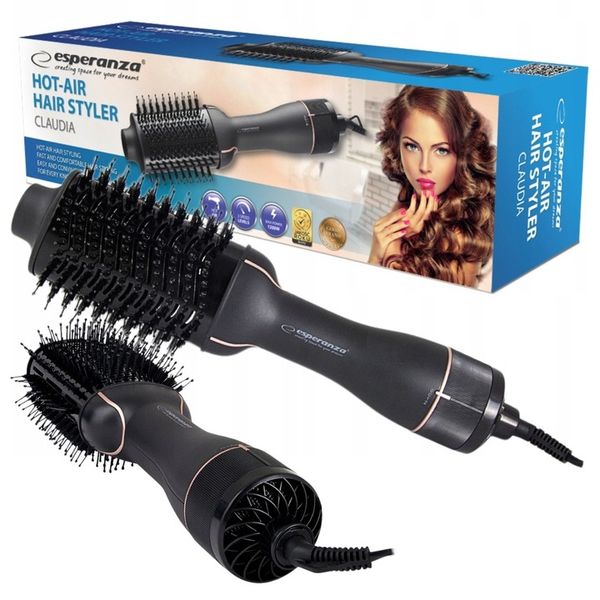 LOKÓWKA SUSZARKA DO WŁOSÓW Lokówko-suszarka Esperanza Claudia Szczotka zdjęcie 6