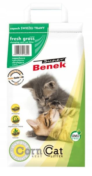 Super Benek Corn Cat Classic Świeża Trawa 14L zdjęcie 2