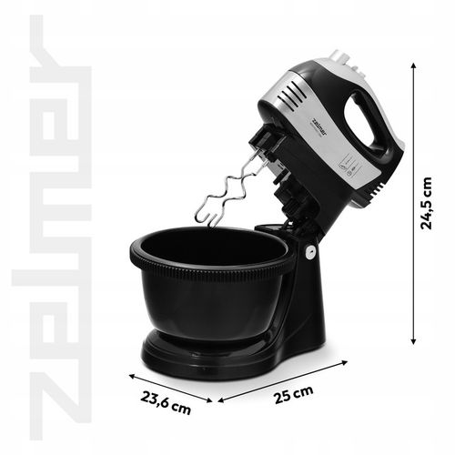 MIKSER RĘCZNY ZELMER LEKKI ROBOT KUCHENNY Z MISĄ 2,5L 4 KOŃCÓWKI TURBO na Arena.pl