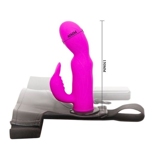 Strap-on króliczek ze stymulatorem zdjęcie 4