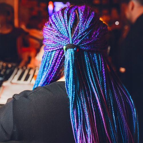 6X WŁOSY SYNTETYCZNE DO WARKOCZYKÓW OMBRE ZESTAW WŁOSÓW DOCZEPY 130CM na Arena.pl