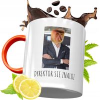 Kubek Pomarańczowy Śmieszny Janusz Nosacz Prezent Z Nadrukiem Ze Zdjęciem