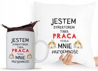 Zestaw Poduszka + Kubek Dla Dyrektora Prezent Z Nadrukiem Ze Zdjęciem