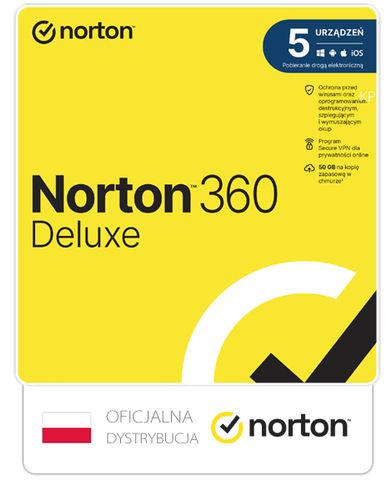 Norton 360 (BK) Deluxe 5 stanowisk / 3 lata na Arena.pl