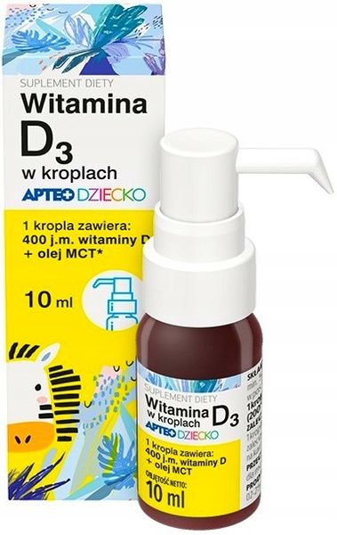Witamina D w kroplach dla dzieci 400 IU Baby 10 ml zdjęcie 1