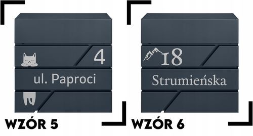 SKRZYNKA POCZTOWA NA LISTY POCZTĘ ANTRACYT NOWOCZESNA +WZÓR NAPIS Z ADRESEM na Arena.pl