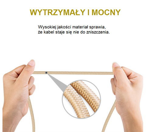 SOLIDNY KABEL USB 2w1 Micro USB + LIGHTNING iPhone na Arena.pl