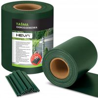 Taśma ogrodzeniowa ZIELONA 19cm x 35m mocna osłona ogrodzenie panelowe