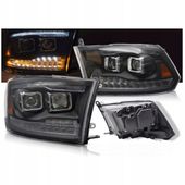 LED KIERUNKI LAMPY REFLEKTORY Do DODGE RAM OD 2009 Do 2018 Żarówki GRATIS