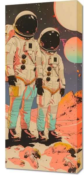 Obraz 40x90cm Astrounauci Kosmonauci zdjęcie 1