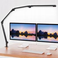 AILBTON Lampa biurkowa LED z klipsem, wszechstronna lampa stołowa do domu